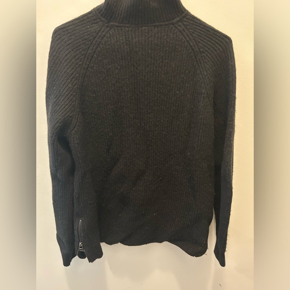 Sweaty Betty mock neck long black knit sweater. - Picture 3 of 5